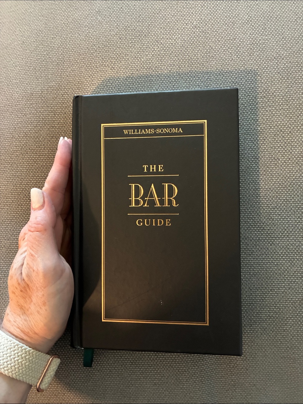 Williams-Sonoma Black and Gold Hardcover Bar Guide